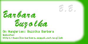 barbara buzolka business card